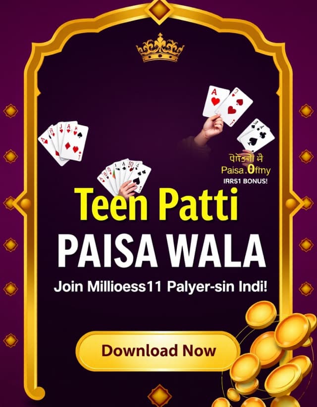 Teen Patti Game Paisa Wala Banner